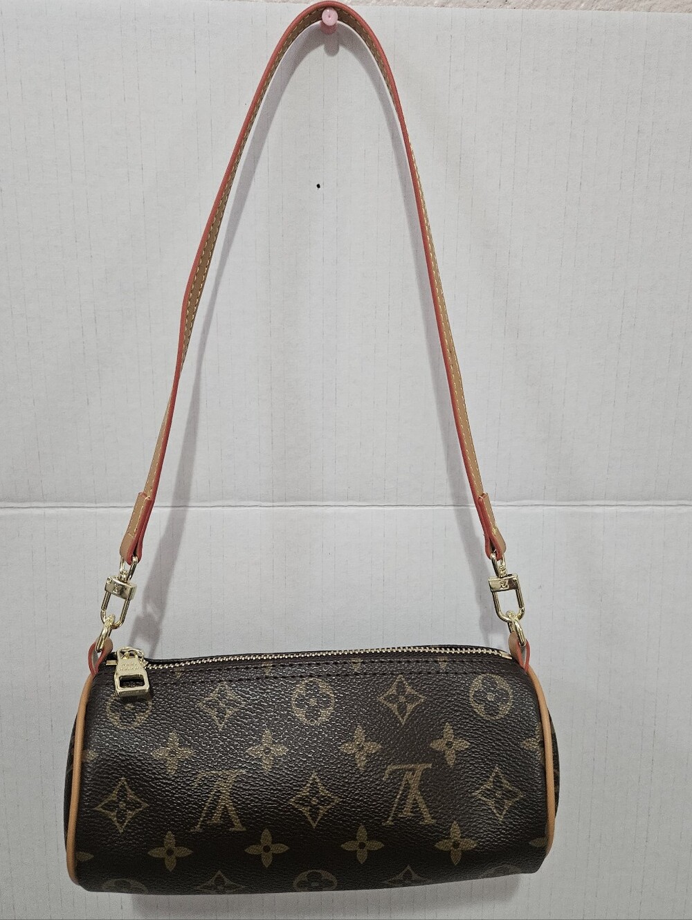 Brown Monogram Canvas Papillon Shoulder Bag